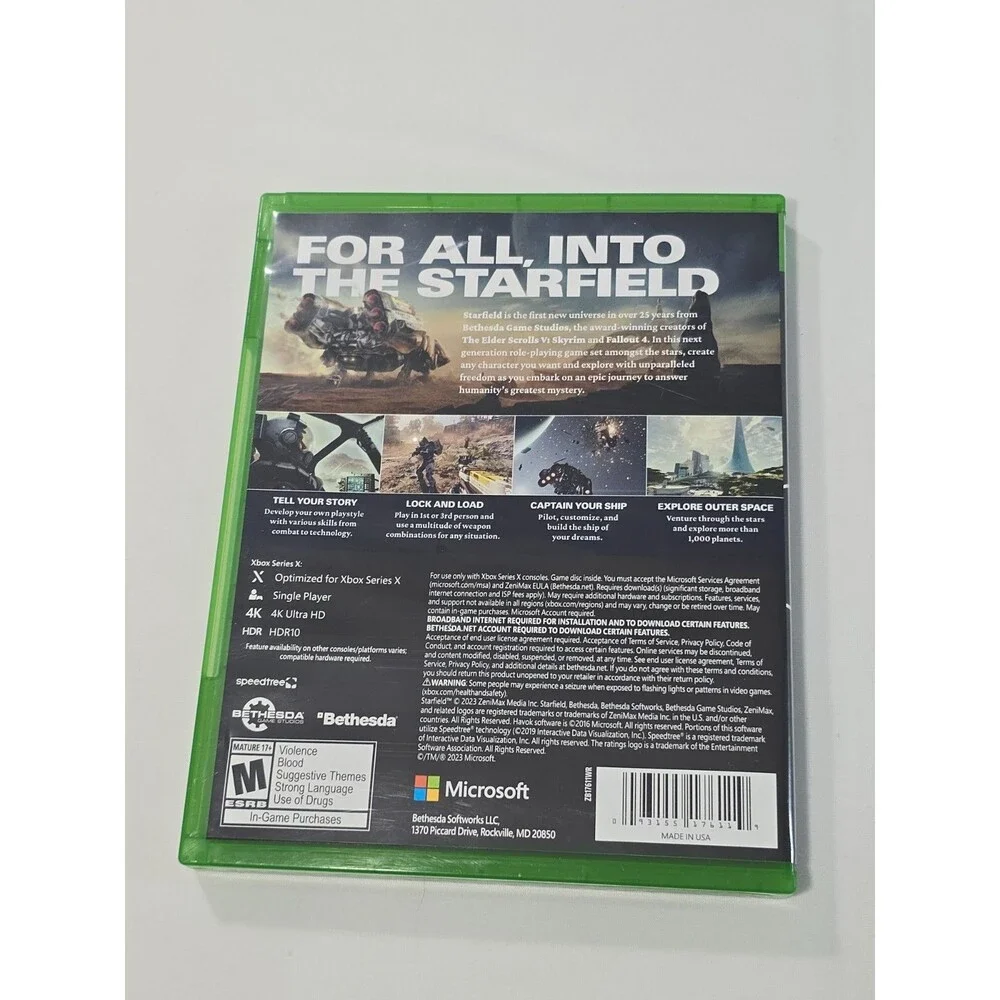 Starfield (Microsoft Xbox Series X, 2023) Complete W/ Insert